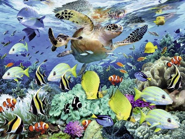 Ravensburger (10009) - Howard Robinson: "Underwater Paradise" - 150 pieces puzzle
