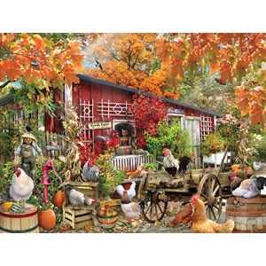 SunsOut (34871) - Lori Schory: "Barnyard Chickens" - 500 pieces puzzle