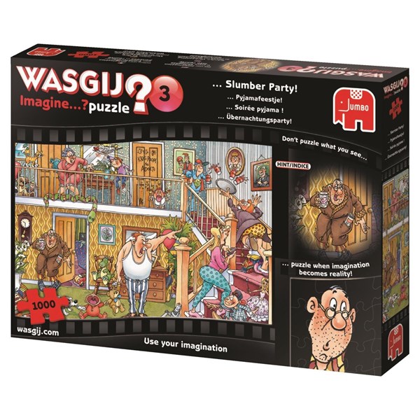 Jumbo (19142) - "Wasgij Imagine 3: Slumber Party" - 1000 pieces puzzle