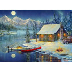 Eurographics (6000-0608) - Sam Timm: "Cozy Christmas" - 1000 pieces puzzle