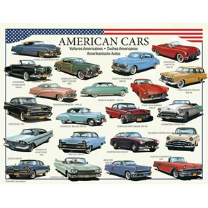 Eurographics (8104-3870) - "American Cars of the 50s" - 100 pieces puzzle