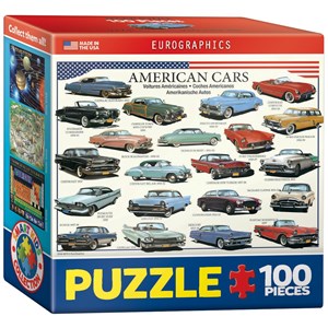 Eurographics (8104-3870) - "American Cars of the 50s" - 100 pieces puzzle