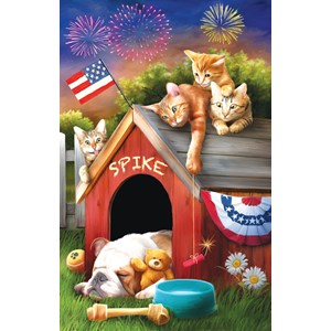 SunsOut (28655) - Tom Wood: "Mischief on the Fourth" - 1000 pieces puzzle