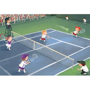 Eurographics (6060-0496) - "Junior League Tennis" - 60 pieces puzzle