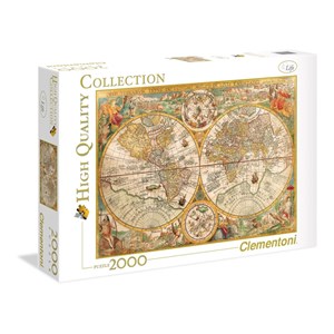 Clementoni (32557) - "Ancient Map, Petrus Plancius 1594" - 2000 pieces puzzle