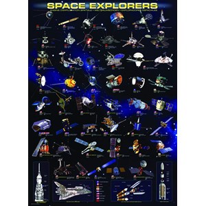 Eurographics (6000-2001) - "Space Explorers" - 1000 pieces puzzle