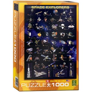 Eurographics (6000-2001) - "Space Explorers" - 1000 pieces puzzle
