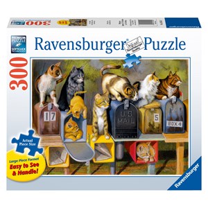Ravensburger (13562) - Bryan Moon: "Cat's Got Mail" - 300 pieces puzzle