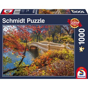 Schmidt Spiele (58305) - "Walk in Central Park New York City" - 1000 pieces puzzle