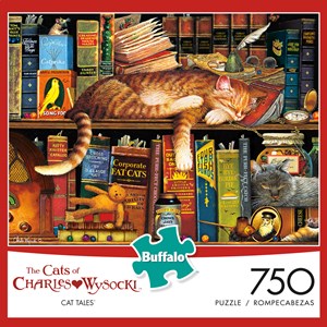 Buffalo Games (17079) - Charles Wysocki: "Cat Tales" - 750 pieces puzzle
