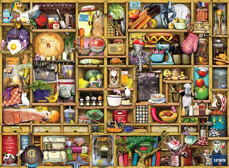 Jigsaw Puzzle 19107 Ravensburger The Curious Cupboard Kitchen 1000pc 4005556191079 