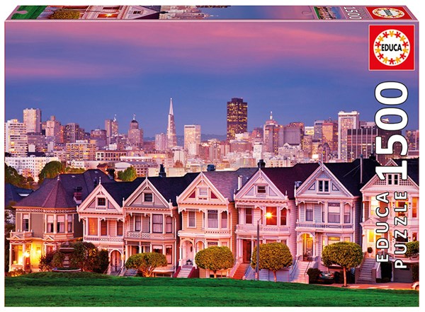 Educa (17119) - "Painted Ladies, San Francisco" - 1500 pieces puzzle