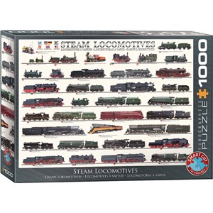 Eurographics (6000-0090) - "Steam Locomotives" - 1000 pieces puzzle