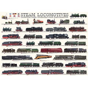 Eurographics (6000-0090) - "Steam Locomotives" - 1000 pieces puzzle