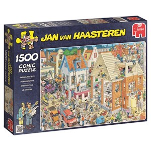 Jumbo (17461) - Jan van Haasteren: "Building Site" - 1500 pieces puzzle