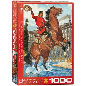 Eurographics (6000-0791) - "RCMP Train Salute" - 1000 pieces puzzle