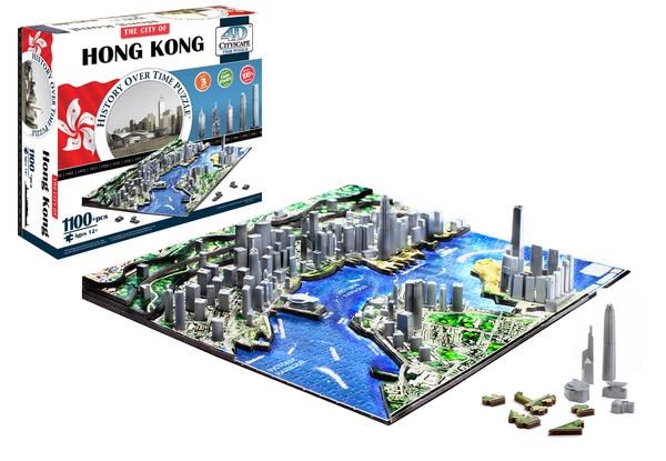 4D Cityscape (40026) - "Hong Kong" - 1100 pieces puzzle