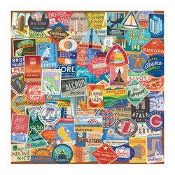 Chronicle Books / Galison - "Vintage Travel Luggage Labels" - 500 pieces puzzle