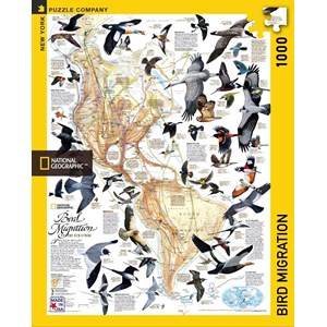 New York Puzzle Co (NPZNG1715) - "Bird Migration" - 1000 pieces puzzle