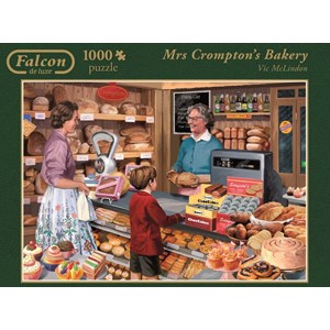Falcon (11123) - "Mrs. Crompton's Bakery" - 1000 pieces puzzle