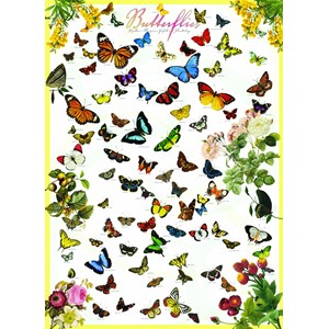 Eurographics (6000-0077) - "Butterflies" - 1000 pieces puzzle
