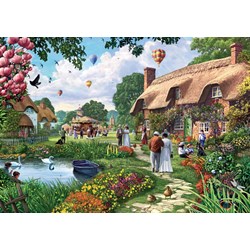 Jumbo (11029) - Steve Crisp: "A Beautiful Sunday Stroll" - 1000 pieces puzzle