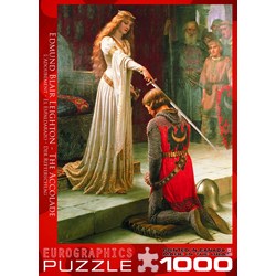 Eurographics (6000-0038) - Edmund Blair Leighton: "The Accolade" - 1000 pieces puzzle