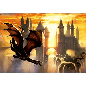 Educa (17312) - "Sunset Dragon" - 1000 pieces puzzle