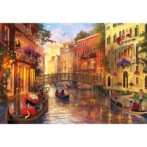 Educa (17124) - Dominic Davison: "Sunset In Venice" - 1500 pieces puzzle