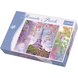 Trefl (10409) - "Romantic Spring In Paris" - 1000 pieces puzzle
