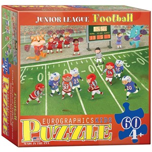 Eurographics (6060-0487) - "Junior League Football" - 60 pieces puzzle