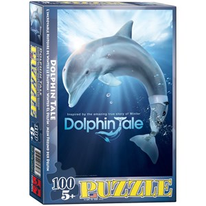 Eurographics (6001-0328) - "Dolphin Tale" - 100 pieces puzzle