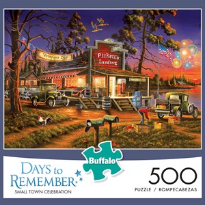 Buffalo Games (3690) - Geno Peoples: "Small town Celebration" - 500 pieces puzzle