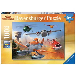 Ravensburger (10537) - "Fighting the Fire" - 100 pieces puzzle