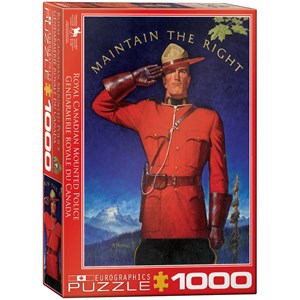 Eurographics (6000-0972) - "Royal Canadian Mounted Police, Maintain the Right" - 1000 pieces puzzle