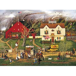 Buffalo Games (11434) - Charles Wysocki: "Fireside Companions" - 1000 pieces puzzle