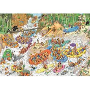 Jumbo (19017) - Jan van Haasteren: "Wild Water Rafting" - 3000 pieces puzzle