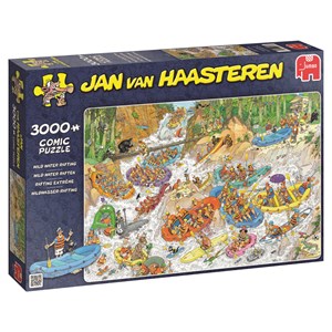 Jumbo (19017) - Jan van Haasteren: "Wild Water Rafting" - 3000 pieces puzzle
