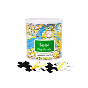Geo Toys (GEO 221) - "City Magnetic Puzzle Boston" - 100 pieces puzzle