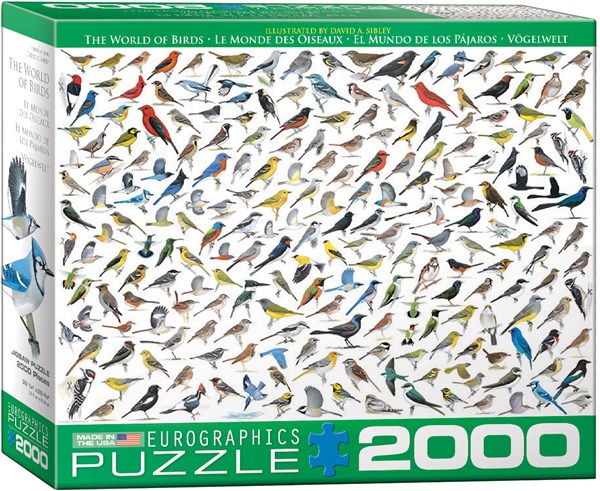 Eurographics (8220-0821) - "The World of Birds" - 2000 pieces puzzle