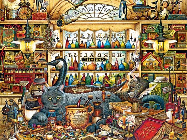 Buffalo Games (17075) - Charles Wysocki: "Elmer And Loretta" - 750 pieces puzzle