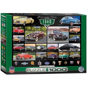 Eurographics (6000-0675) - "American Cars of the 1940's" - 1000 pieces puzzle