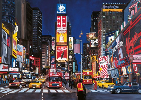 Ravensburger (19208) - "Times Square, NYC" - 1000 pieces puzzle