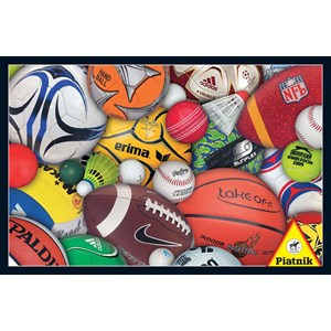Piatnik (5690) - "Sports Balls" - 1000 pieces puzzle