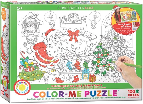 Eurographics (6111-0918) - "The Night Before Christmas" - 100 pieces puzzle