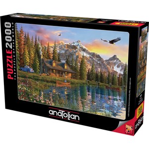 Anatolian (3933) - Dominic Davison: "Old Log Cabin" - 2000 pieces puzzle