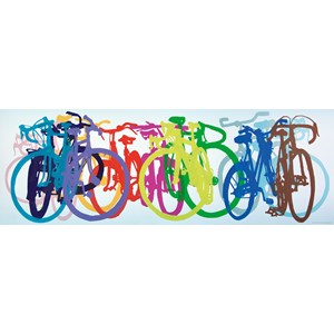Heye (29737) - "Colourful Row" - 1000 pieces puzzle