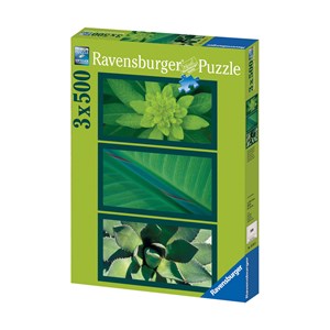 Ravensburger (16283) - "Natural Impressions in Green" - 500 pieces puzzle