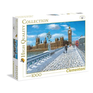 Clementoni (39320) - "London, Promenade in the Snow" - 1000 pieces puzzle
