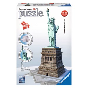 Ravensburger (12584) - "Statue of Liberty" - 108 pieces puzzle